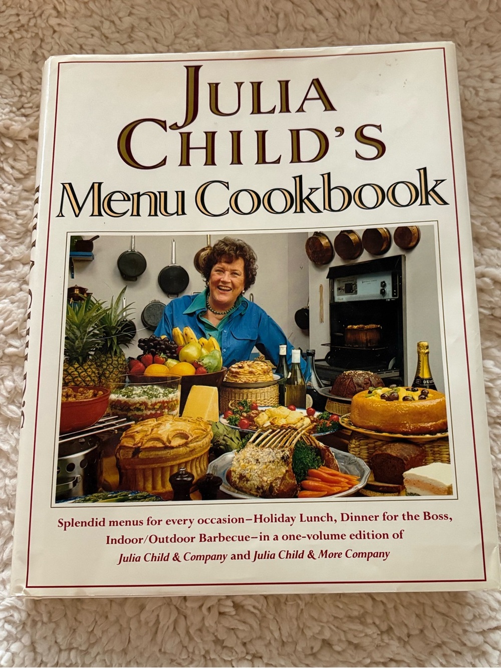 Julia Child's Menu Cookbook - White Cover
